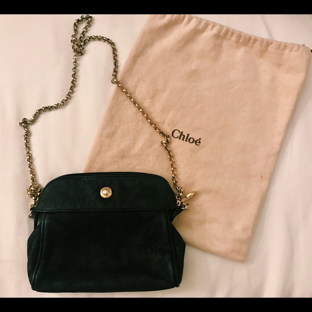 Chloé Crossbody w/ Gold Chain